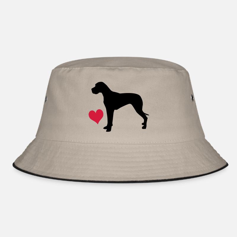 Deutsche Dogge - Bucket Hat - Khaki/Schwarz