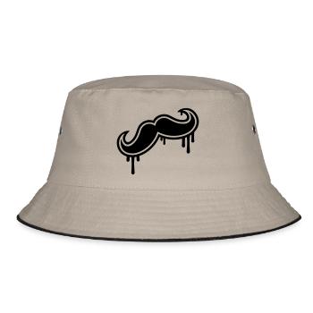 Moustache - Bucket Hat - khaki/black - Front