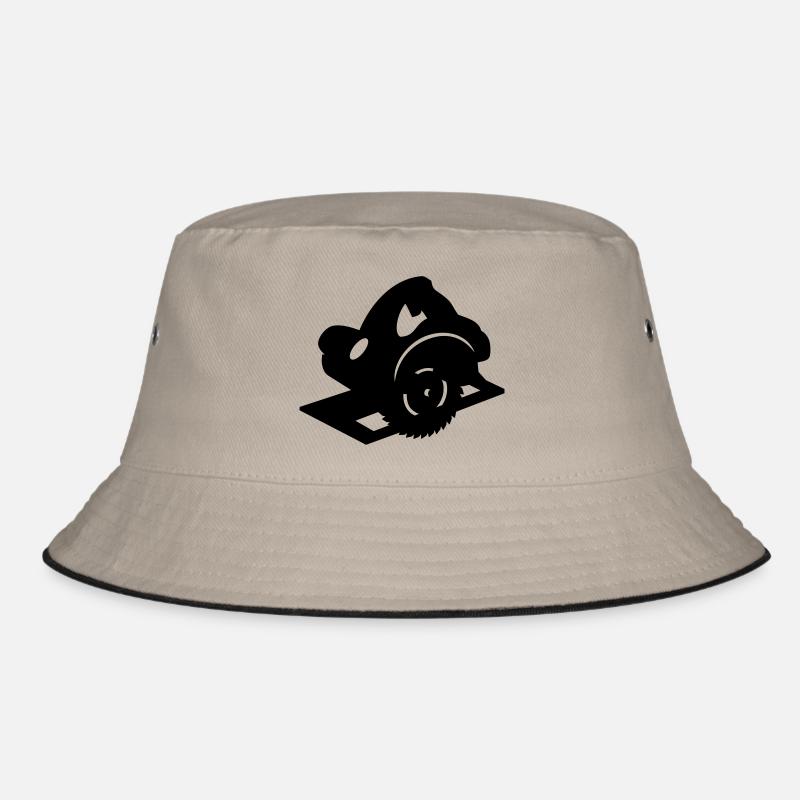 Saw Shadow - 1 color vector Bucket Hat