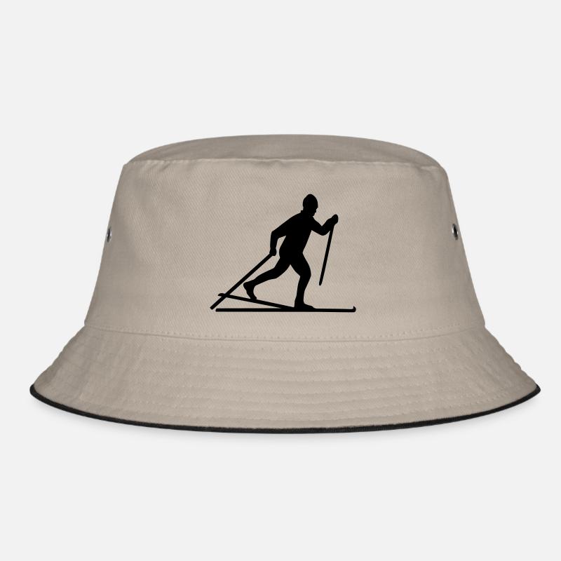 Skilanglauf - Bucket Hat - Khaki/Schwarz