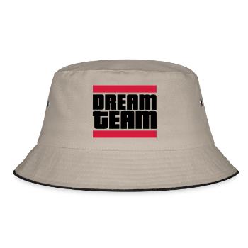 dream team - Bucket Hat - khaki/black - Front
