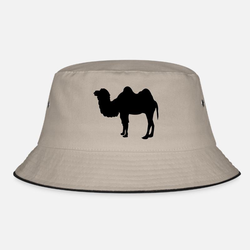 kamel - Bucket Hat - Khaki/Schwarz