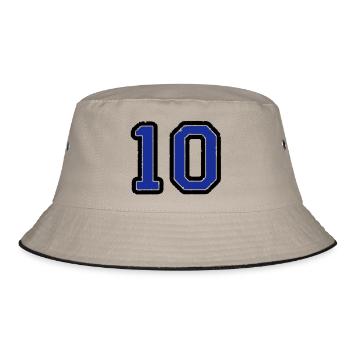10 - Bucket Hat - Khaki/Schwarz - Vorne
