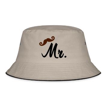 Mr - Bucket Hat - khaki/black - Front