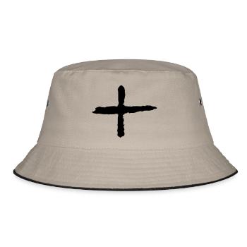 plus - Bucket Hat - Khaki/Schwarz - Vorne