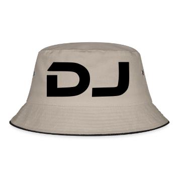 dj - Bucket Hat - Khaki/Schwarz - Vorne