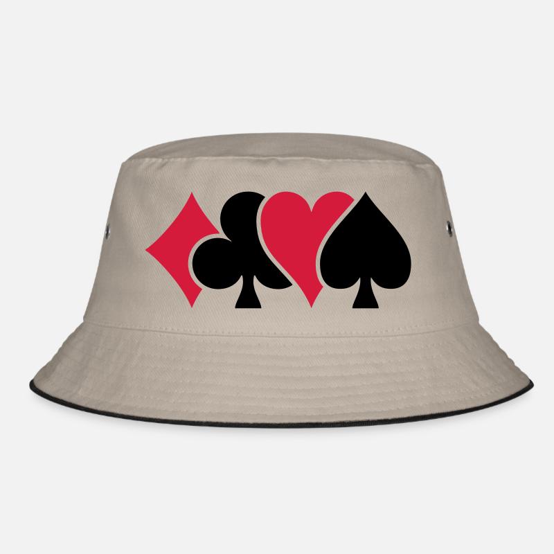 Playing Card Suits Bucket Hat
