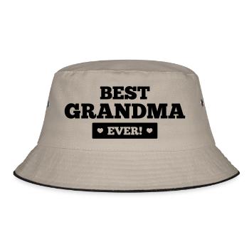 Best grandma ever - Bob - kaki/noir - Devant