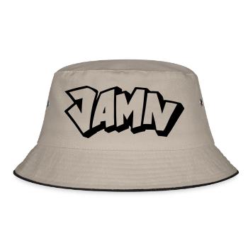 JAMN Jamming in the name of the Lord - Bucket Hat - Khaki/Schwarz - Vorne