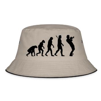 Trompeter - Bucket Hat - Khaki/Schwarz - Vorne