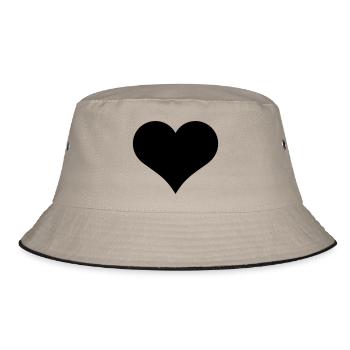 heart valentines day - Bob - kaki/noir - Devant
