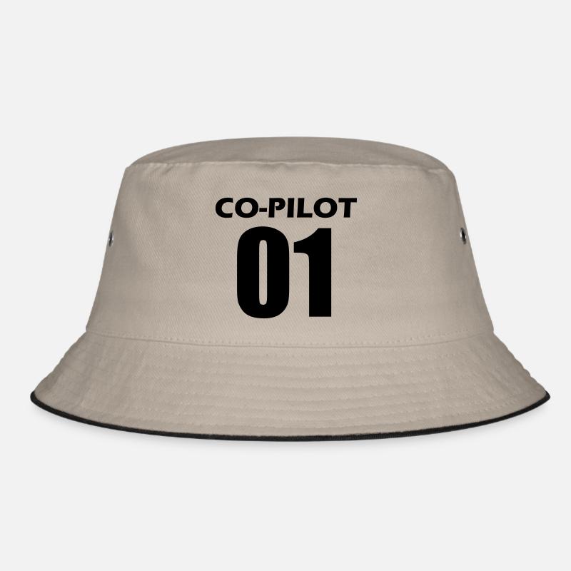 Co-Pilot Partnerlook Geschenk Bucket Hat