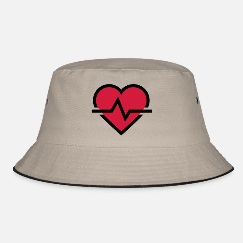 Heartbeat pulse Bucket Hat