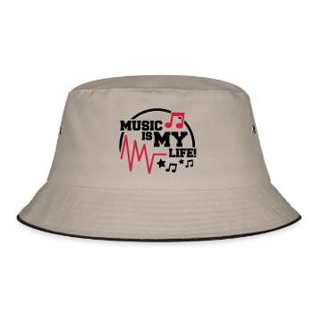 music_is_my_life_design_fa2 - Bob - kaki/noir - Devant