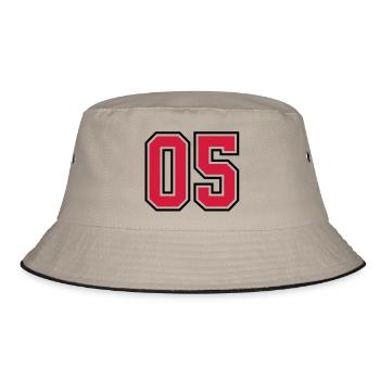 05 sports jersey football number - Bucket Hat - khaki/black - Front
