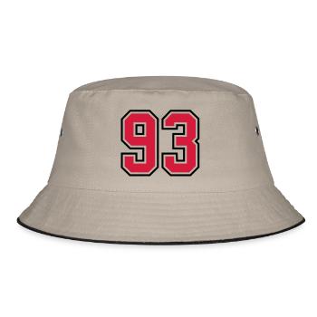 93 sports jersey football number - Bucket Hat - khaki/black - Front