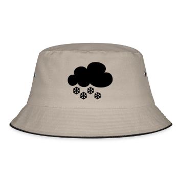 Snow cloud - Bucket Hat - khaki/black - Front