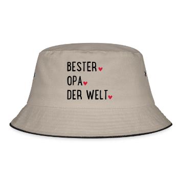Grandfather - Bucket Hat - khaki/black - Front