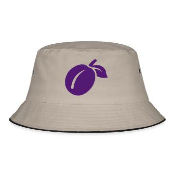 Plum - Bucket Hat - khaki/black - Front