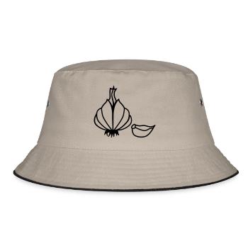 Garlic - Bucket Hat - khaki/black - Front
