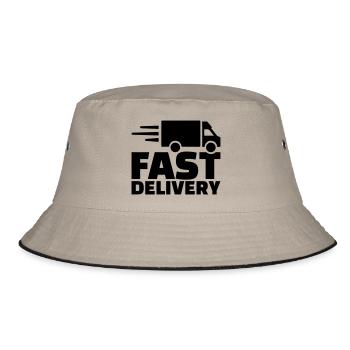 Fast delivery - Bucket Hat - khaki/black - Front