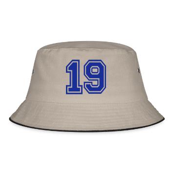 19 - Bucket Hat - Khaki/Schwarz - Vorne