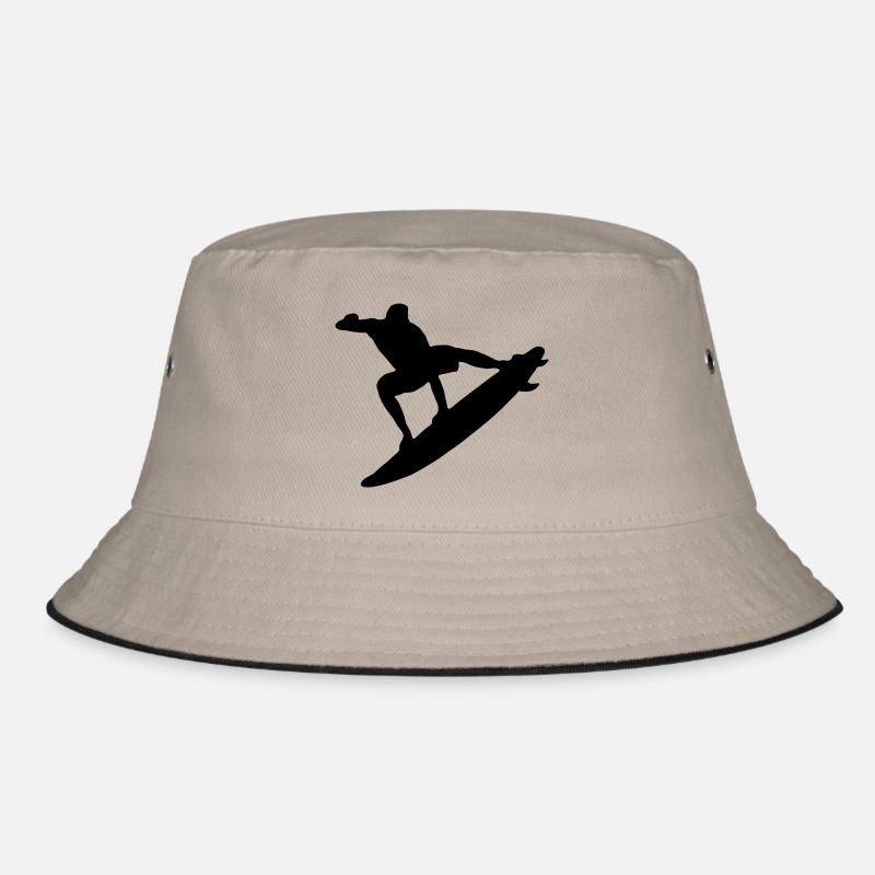 surf - Bucket Hat - Khaki/Schwarz