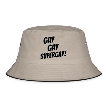 super gay gay - Bob - kaki/noir - Devant