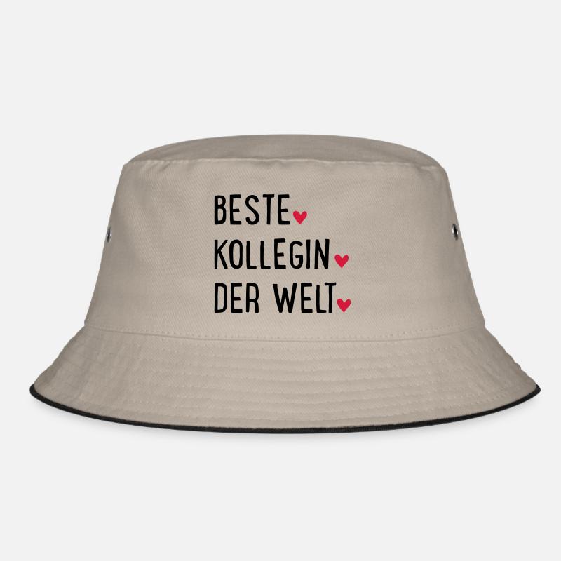Kollegin - Bucket Hat - Khaki/Schwarz