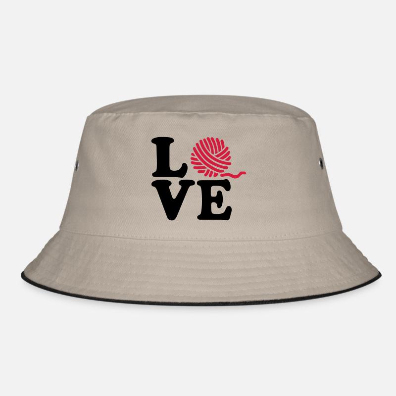 Stricken - Bucket Hat - Khaki/Schwarz