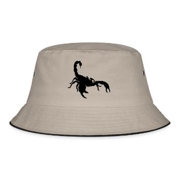 Skorpion - Bucket Hat - Khaki/Schwarz - Vorne