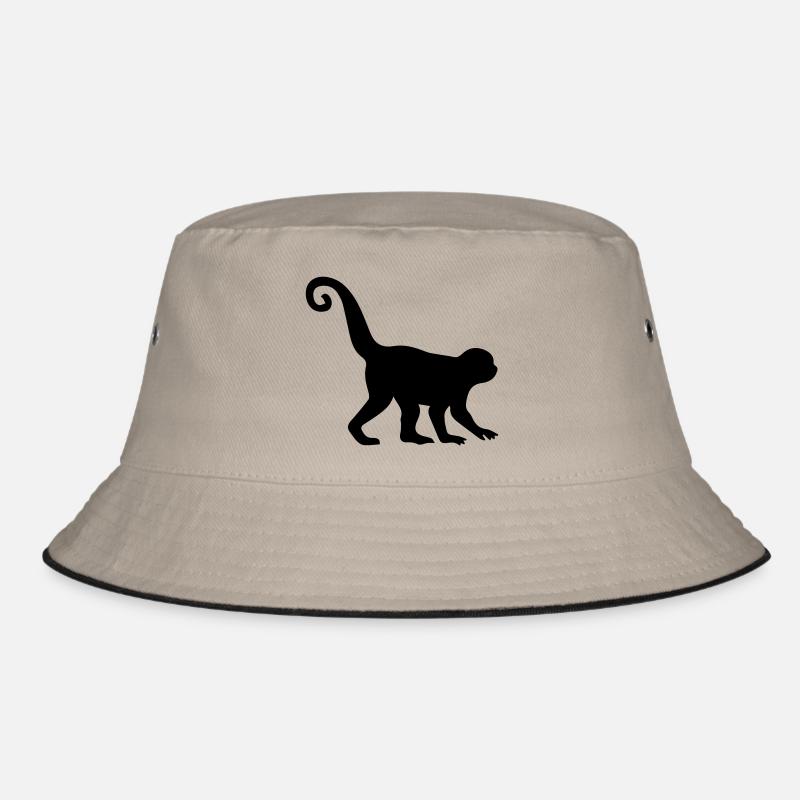 affe silhouette Bucket Hat