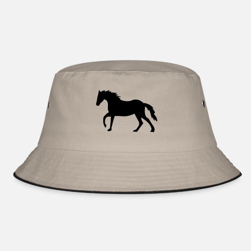 cheval - Bob - kaki/noir