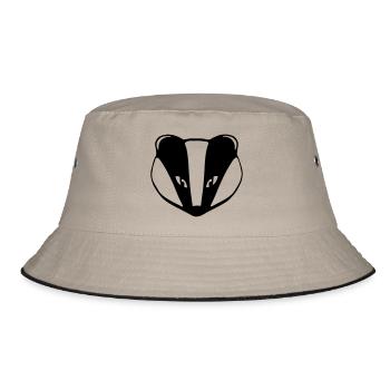 Dachs - Bucket Hat - Khaki/Schwarz - Vorne