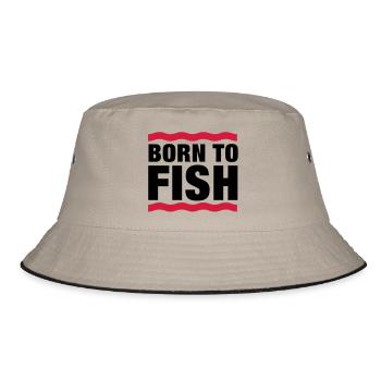 born_to_fish__f2 - Bob - kaki/noir - Devant