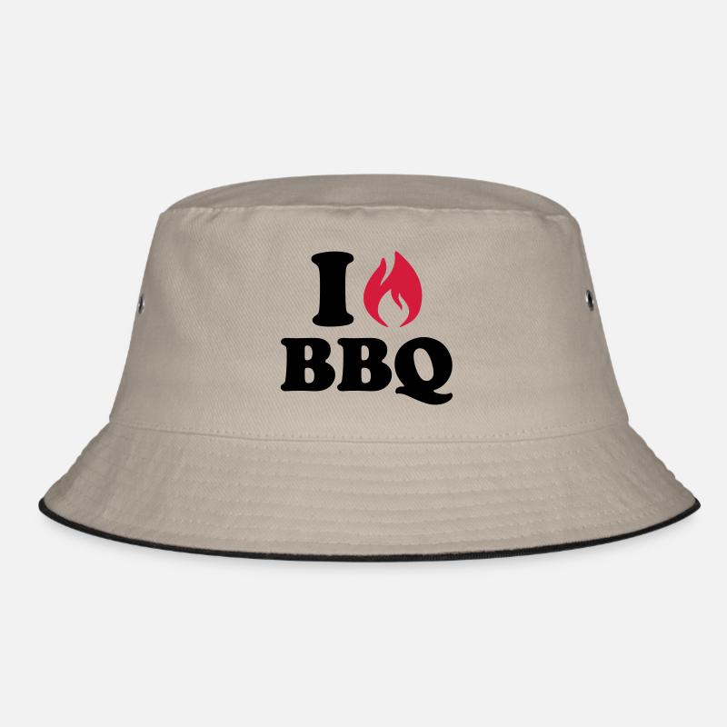 Grillen - Bucket Hat - Khaki/Schwarz
