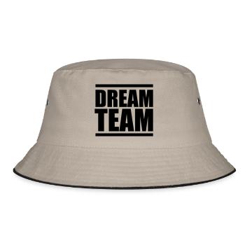 Dream Team - Bucket Hat - khaki/black - Front