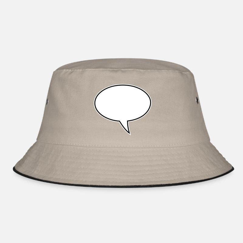 Sprechblase Design Rechts Bucket Hat