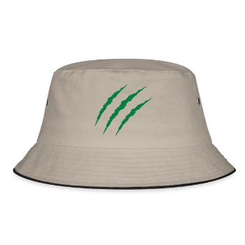 claw - Bucket Hat - khaki/black - Front