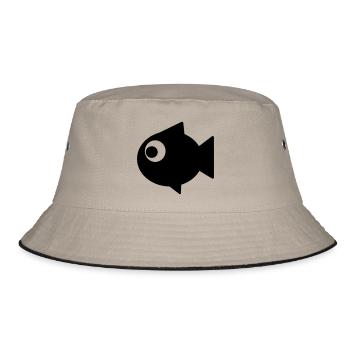 fish - Bucket Hat - khaki/black - Front