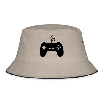 Manette de console de jeux vidéos geek gamer - Bob - kaki/noir - Devant