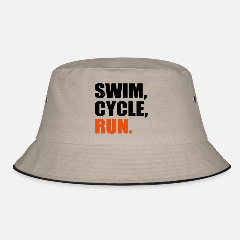 Triathlon - Bucket Hat - Khaki/Schwarz