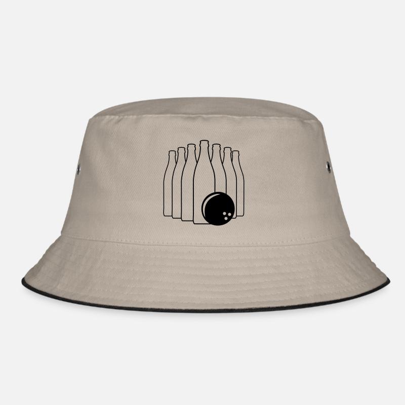 Bier Bowling mit Bowlingkugel Bucket Hat