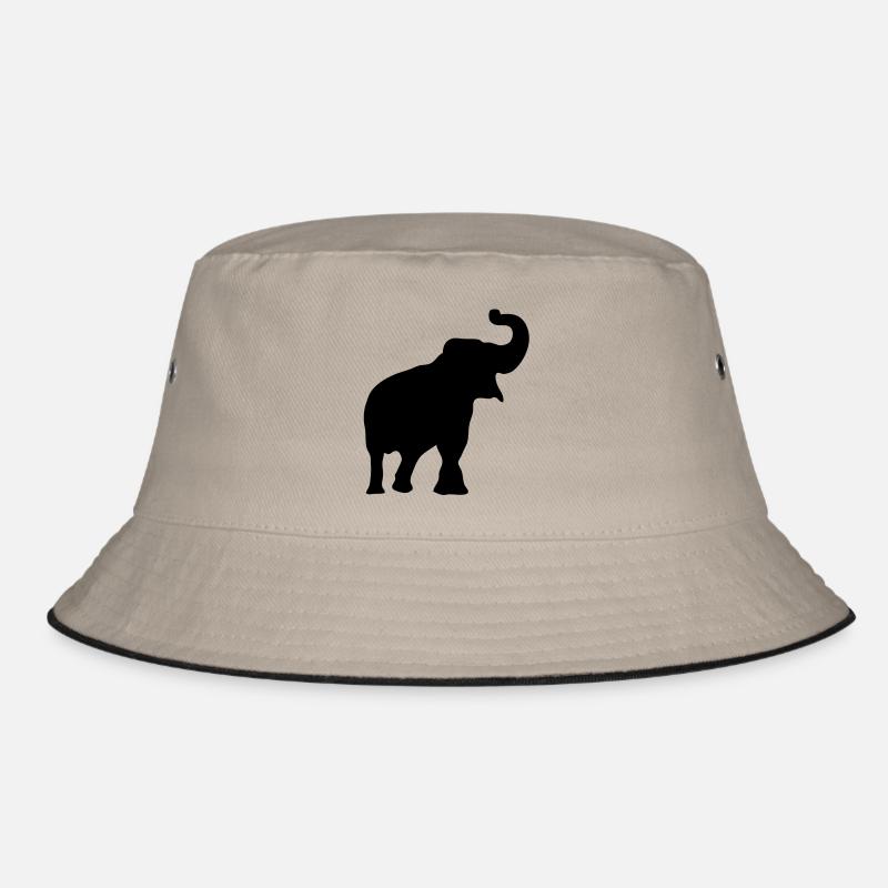elephant silhouette shadow shadow3 Bucket Hat