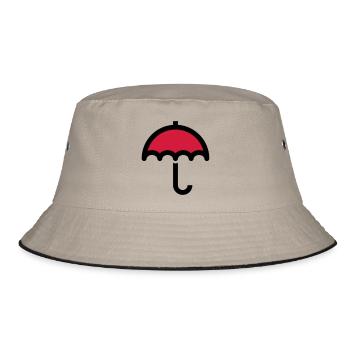 Symbole d'icône parapluie - Bob - kaki/noir - Devant