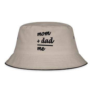 baby - eltern - familie - Bucket Hat - Khaki/Schwarz - Vorne