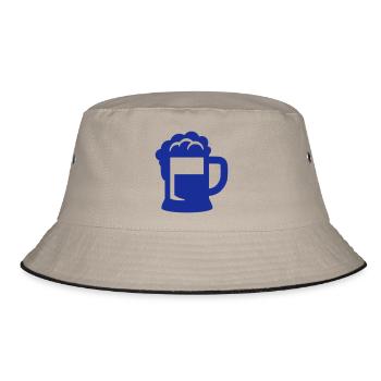 Beer Beer glass pitcher - Bucket Hat - khaki/black - Front