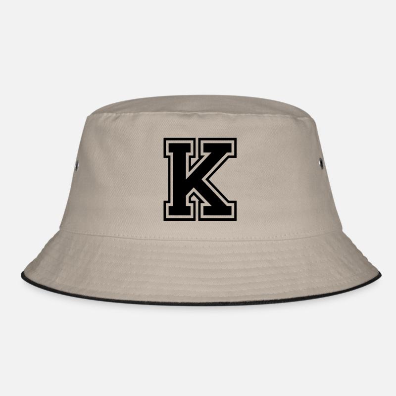 k - Bucket Hat - Khaki/Schwarz