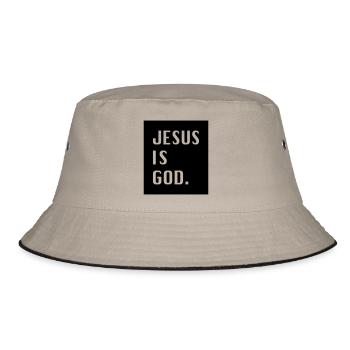 Jésus est God. - Bob - kaki/noir - Devant