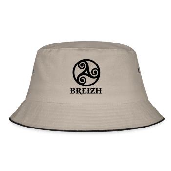triskelion_breizh - Bucket Hat - khaki/black - Front